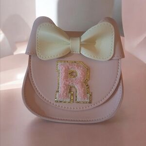 Charming Cream and Pink Kids Bag with Bow